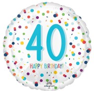40th Birthday 18 Inch Mylar #104