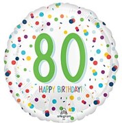 80th Birthday 18 Inch Mylar #108