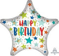 Happy Birthday Star 18 Inch Mylar #126