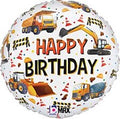Happy Birthday Construction 18 Inch Mylar #13