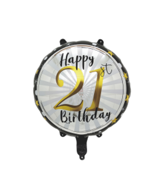 Happy 21st Birthday 18 Inch Mylar #175