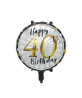 Happy 40th Birthday 18 Inch Mylar #185