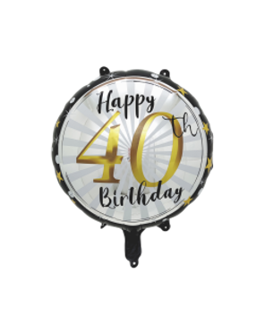 Happy 40th Birthday 18 Inch Mylar #185