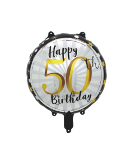 Happy 50th Birthday 18 Inch Mylar #188