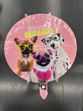 Happy Birthday Dog 18 Inch Mylar #183