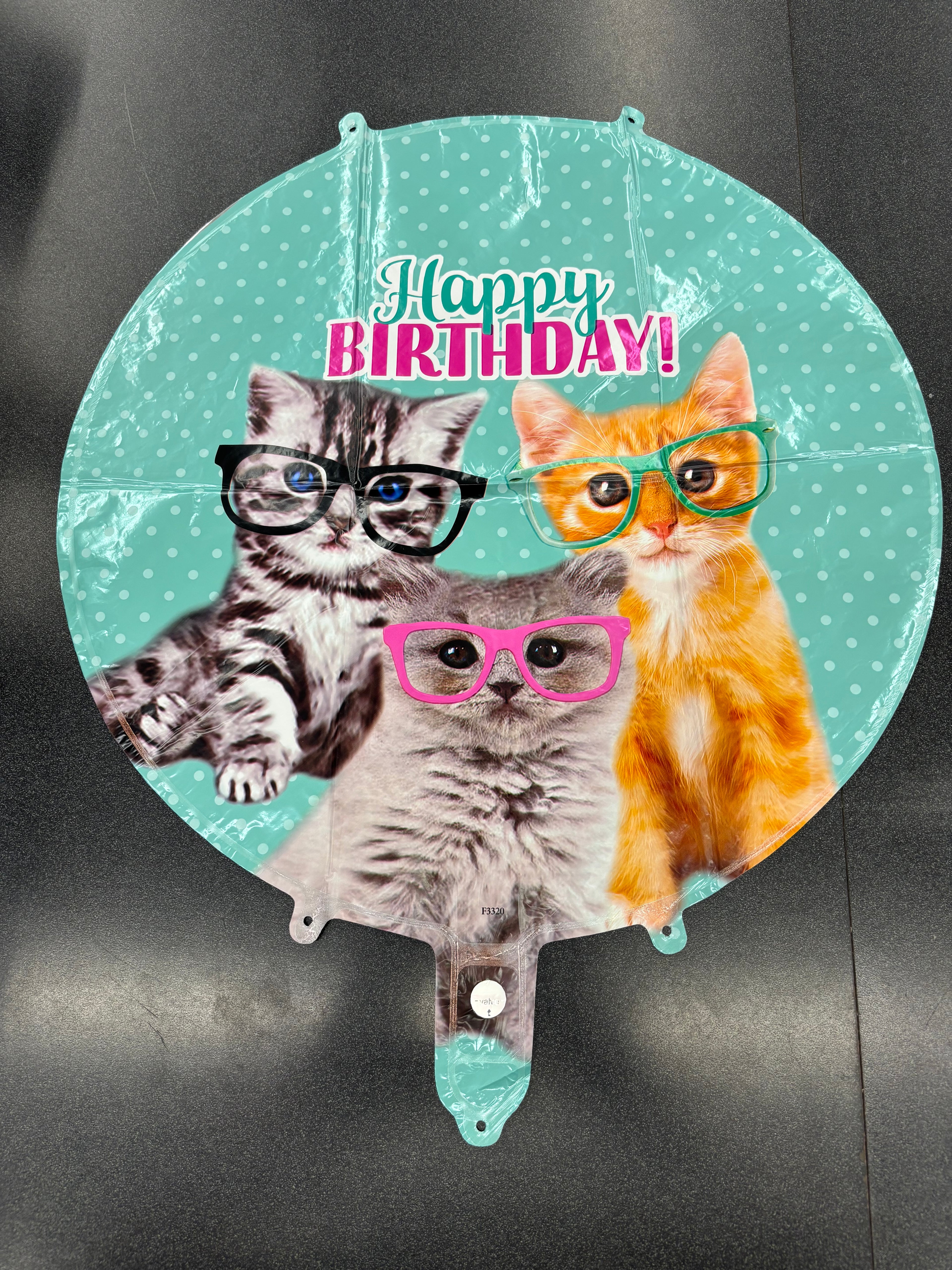Happy Birthday Cat 18 Inch Mylar #184