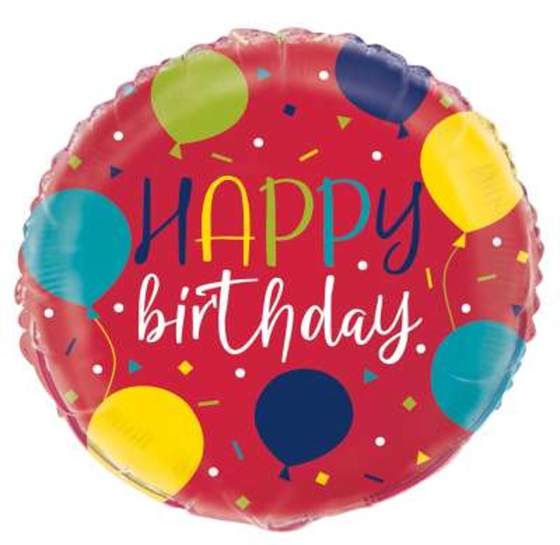 Happy Birthday 18 Inch Mylar #210