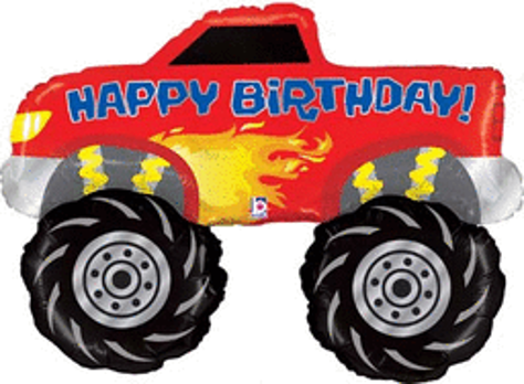 Monster Truck Happy Birthday Large Mylar #234