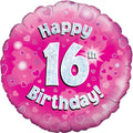Happy 16th Birthday 18 Inch Mylar #247