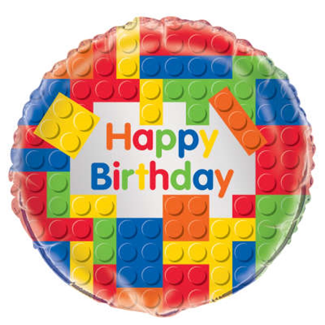 Happy Birthday Lego 18 Inch Mylar #253