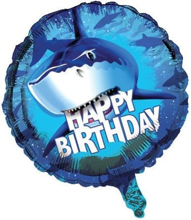 Happy Birthday Shark 18 Inch Mylar #266
