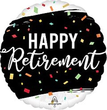 Happy Retirement 18 Inch Mylar #268