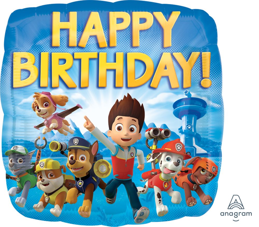 Happy Birthday Paw Patrol 18 Inch Mylar #277
