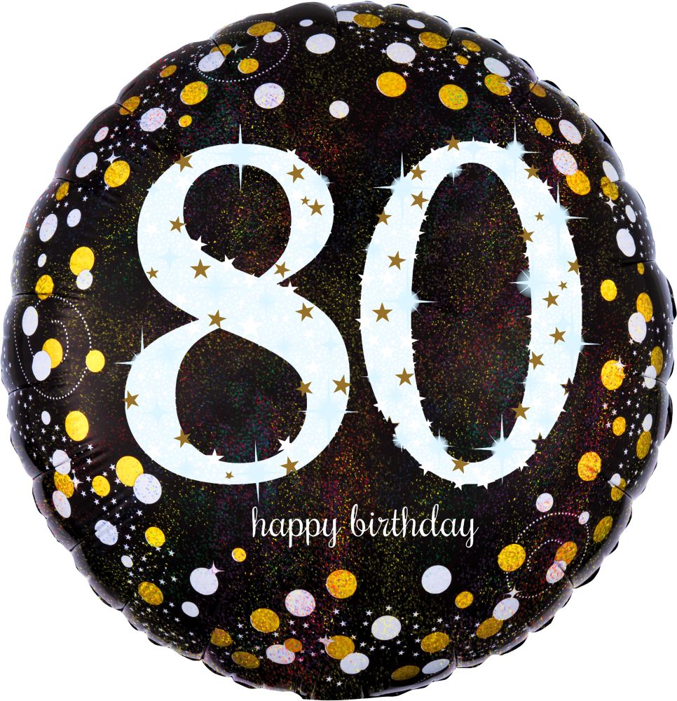 80th Birthday 18 Inch Mylar #278