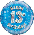 Happy 13th Birthday 18 Inch Mylar #281