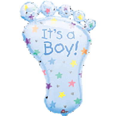 It's A Boy Foot Mylar #283
