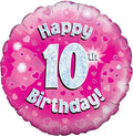 Happy 10th Birthday 18 Inch Mylar #305