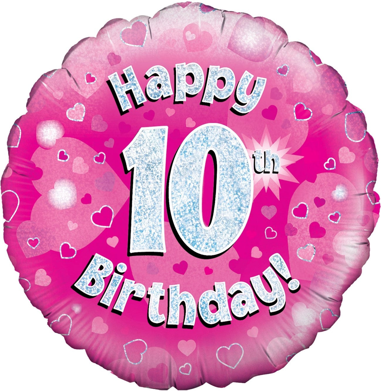 Happy 10th Birthday 18 Inch Mylar #305