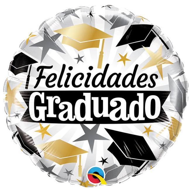 18 Inch Felicidades Graduado Mylar #471