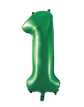 Green #1 Mylar 34 Inch