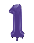 Purple #1 Mylar 34 Inch