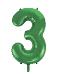Green #3 Mylar 34 Inch