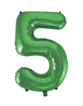 Green #5 Mylar 34 Inch