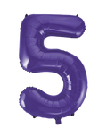 Purple #5 Mylar 34 Inch