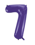 Purple #7 Mylar 34 Inch