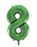 Green #8 Mylar 34 Inch