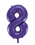 Purple #8 Mylar 34 Inch