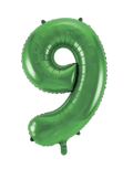 Green #9 Mylar 34 Inch