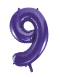 Purple #9 Mylar 34 Inch