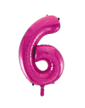 Fuchsia #6 Mylar 34 Inch
