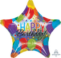 Happy Birthday Star Large Mylar #364