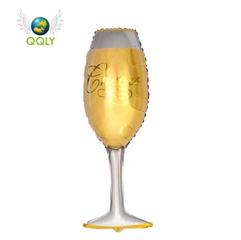 Cheers Champagne Glass Large Mylar #370