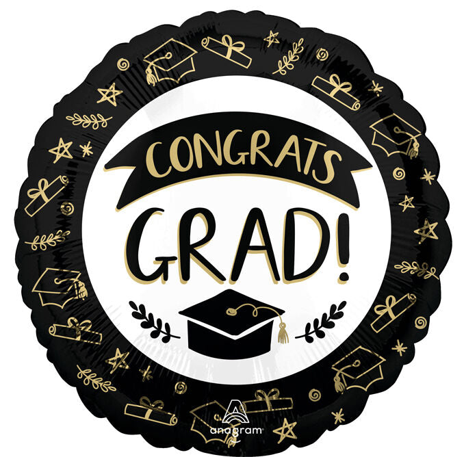 18 Inch Congrats Grad Mylar #107