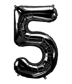 Black #5 Mylar 34 Inch