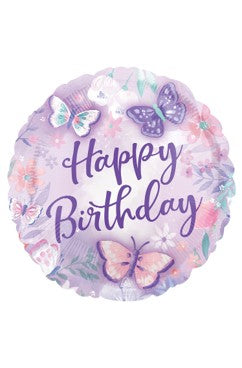 Happy Birthday Butterfly 18 Inch Mylar #50