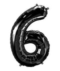 Black #6 Mylar 34 Inch