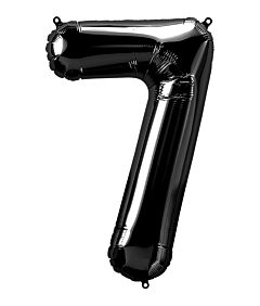 Black #7 Mylar 34 Inch