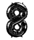 Black #8 Mylar 34 Inch