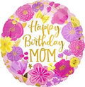 Happy Birthday Mom 18 Inch Mylar #83