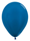 12 Inch Latex Metallic Blue