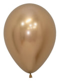 12 Inch Latex Chrome Gold