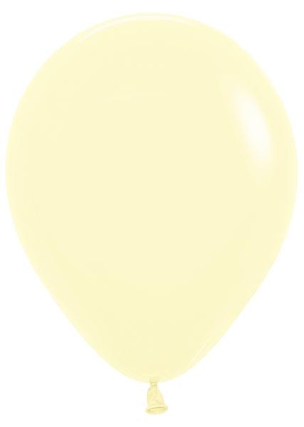 12 Inch Latex Pastel Yellow