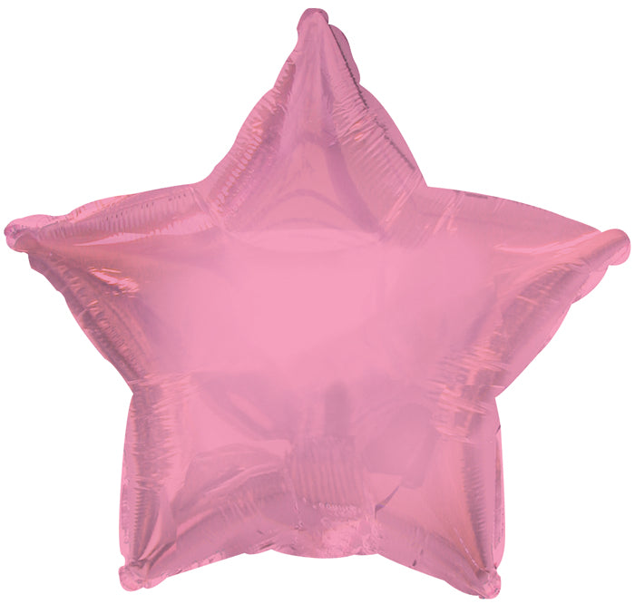 18 Inch Mylar Light Pink Star