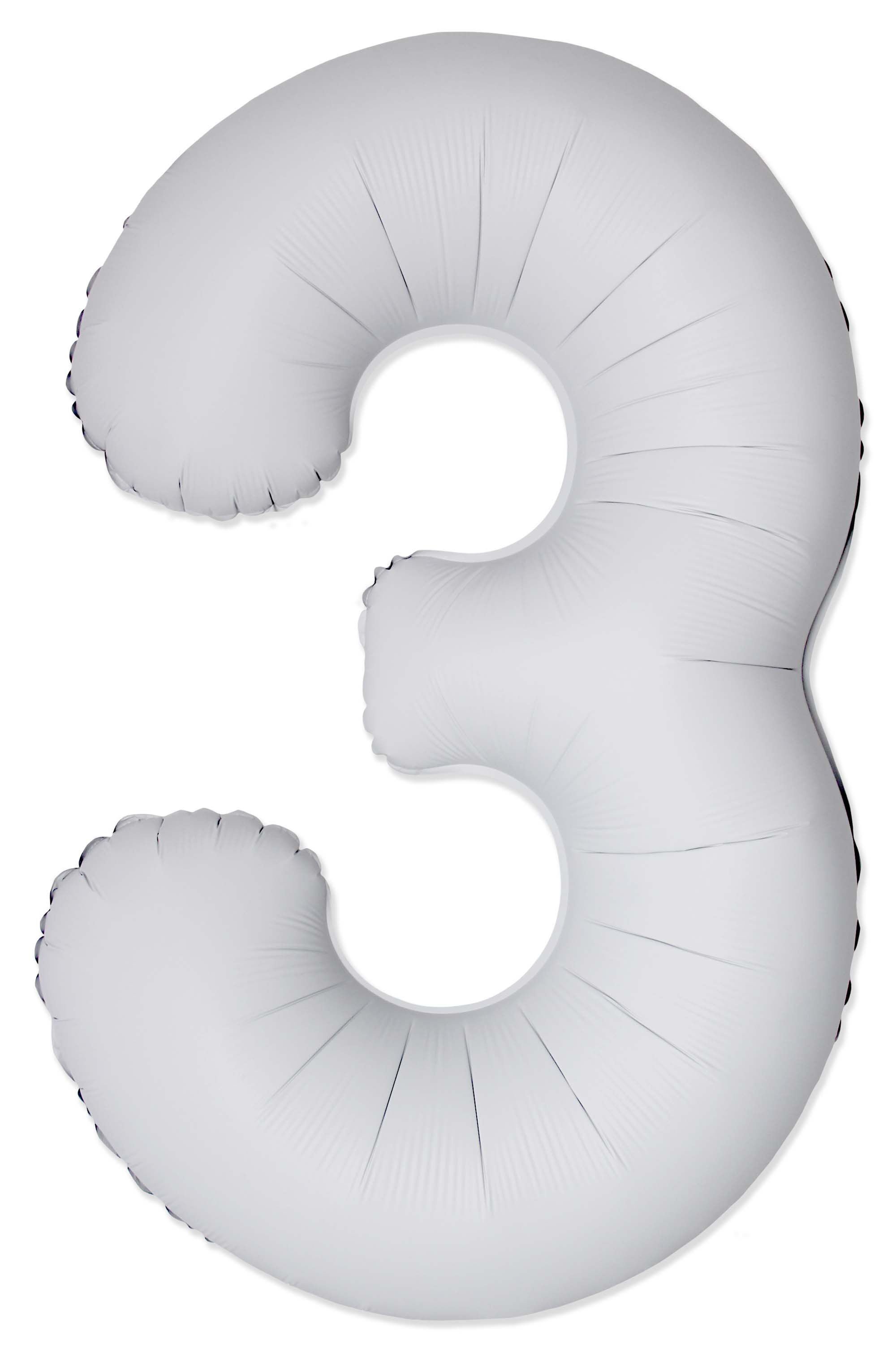White #3 Mylar 34 Inch