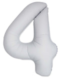 White #4 Mylar 34 Inch