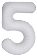White #5 Mylar 34 Inch
